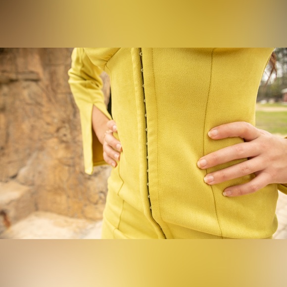 Luxe, suede bodycon dress - Picture 4 of 5